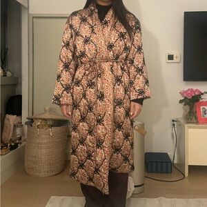 Silvia Tcherassi Quilted Patterned Robe Coat
